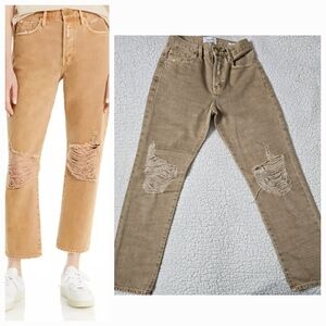 NWOT Frame Le Original Distressed Ankle Straight Leg Jeans Size 24